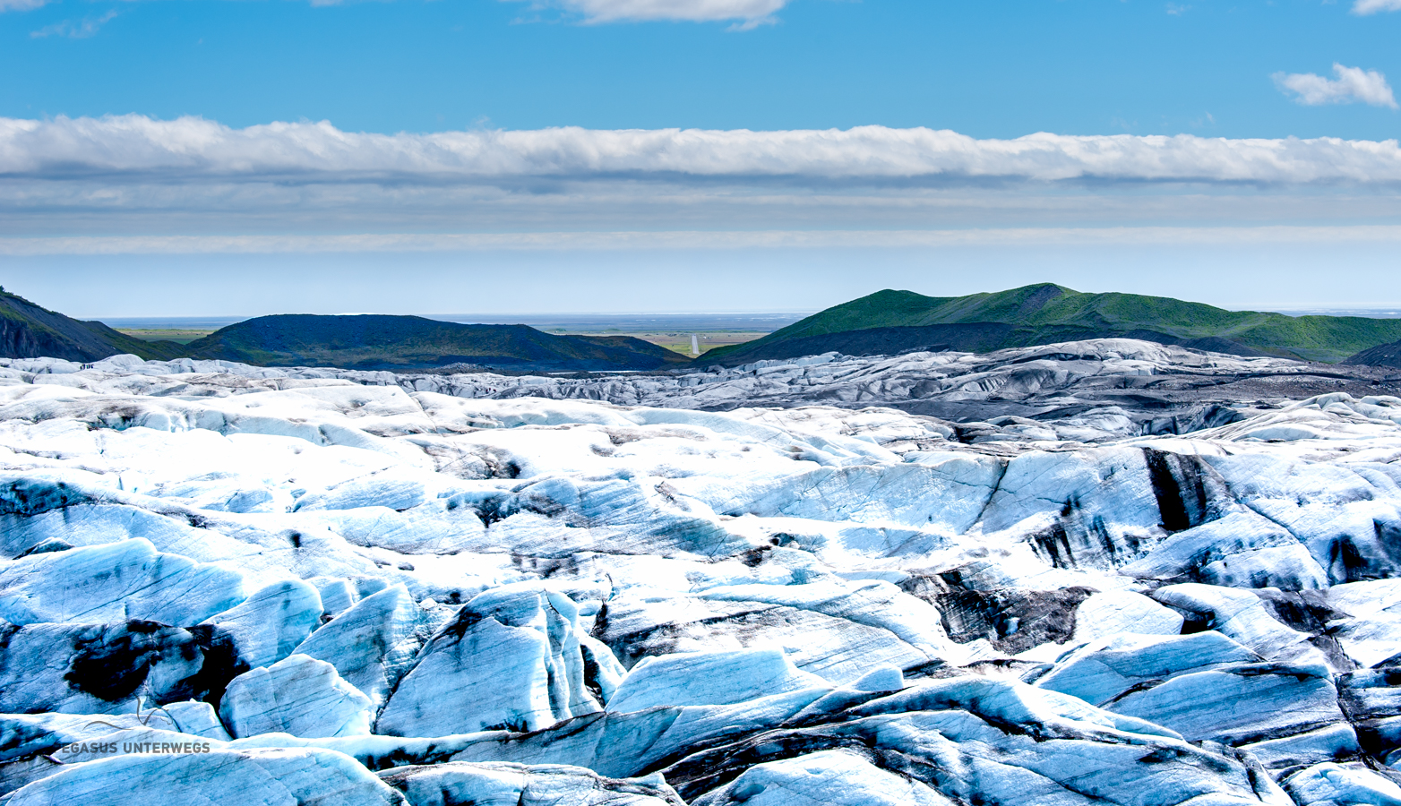 Eisblöcke Pegasus unterwegs